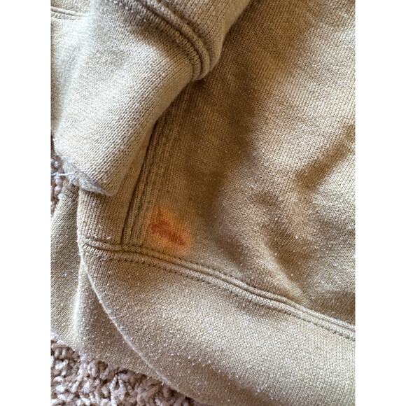 Carhartt Loose Fit L Tall Sage Green Hoodie Sweatshirt Sleeve Hit Logo - Picture 4 of 8